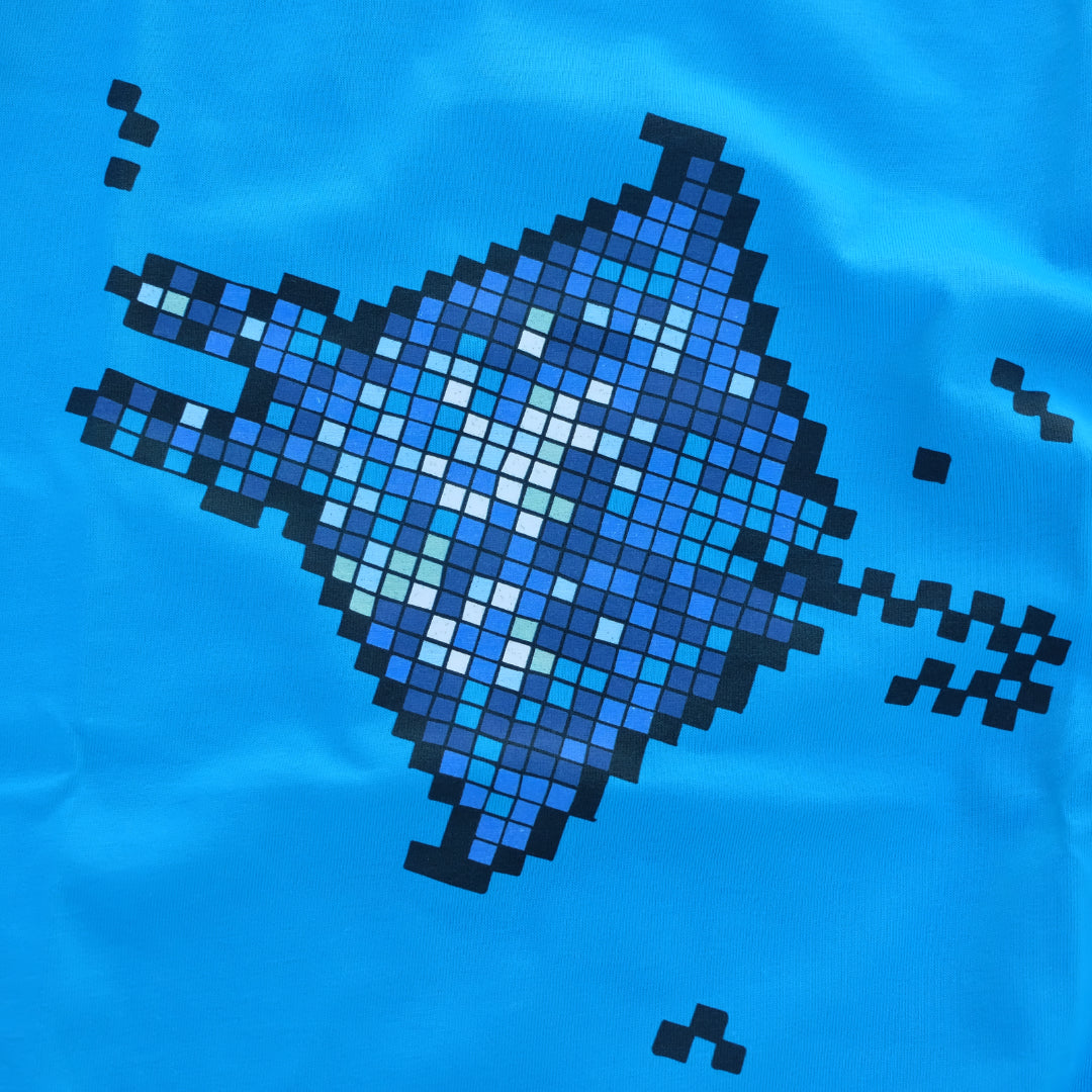 Camiseta Manta raya - Azul